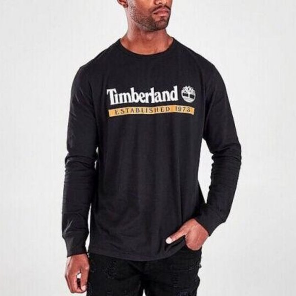 Timberland Other - Timberland Established 1973 Logo Long-Sleeve T-Shirt Black Men's Size L
